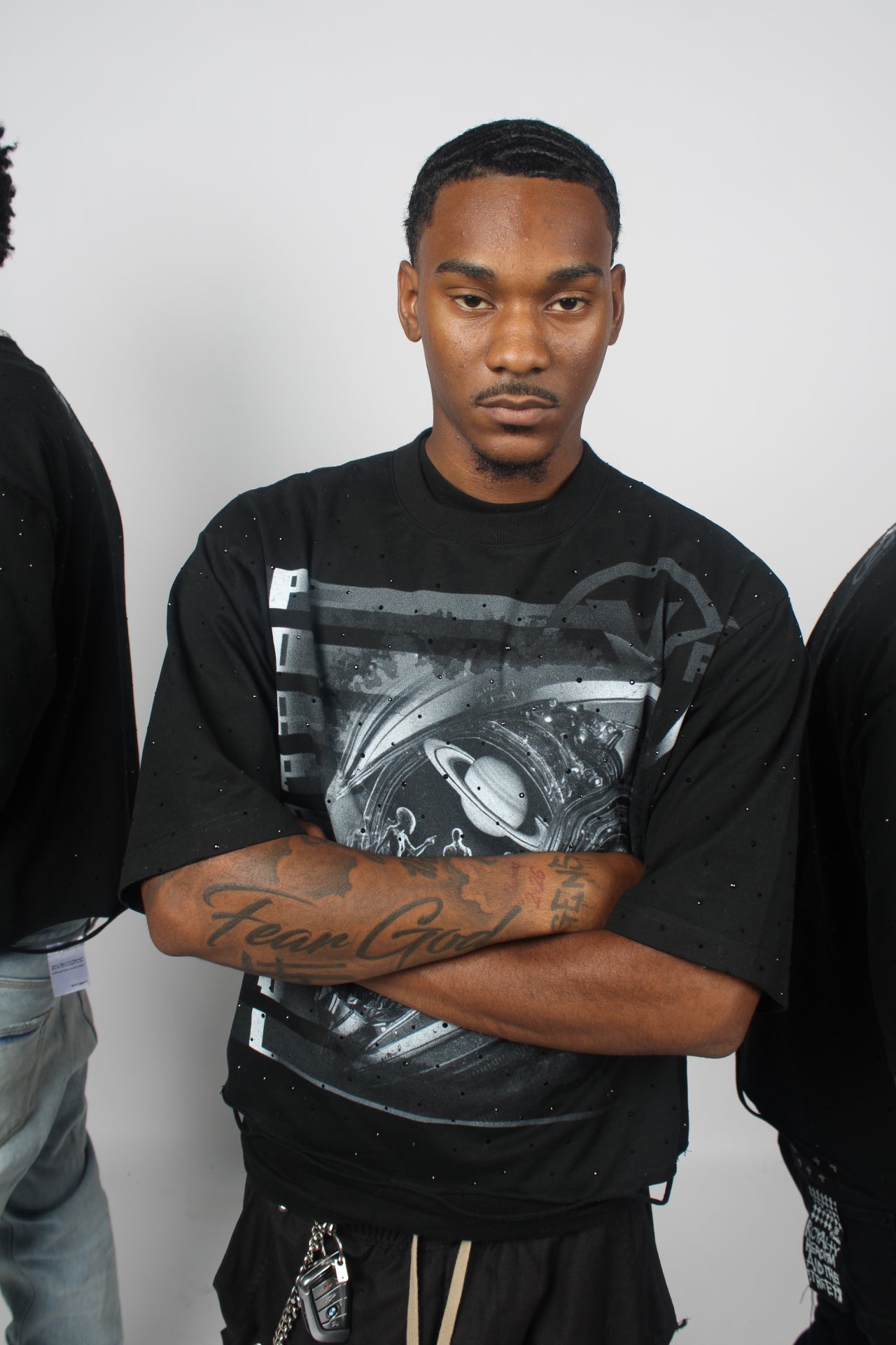 “PDA Patrol” Oversized Black Tee