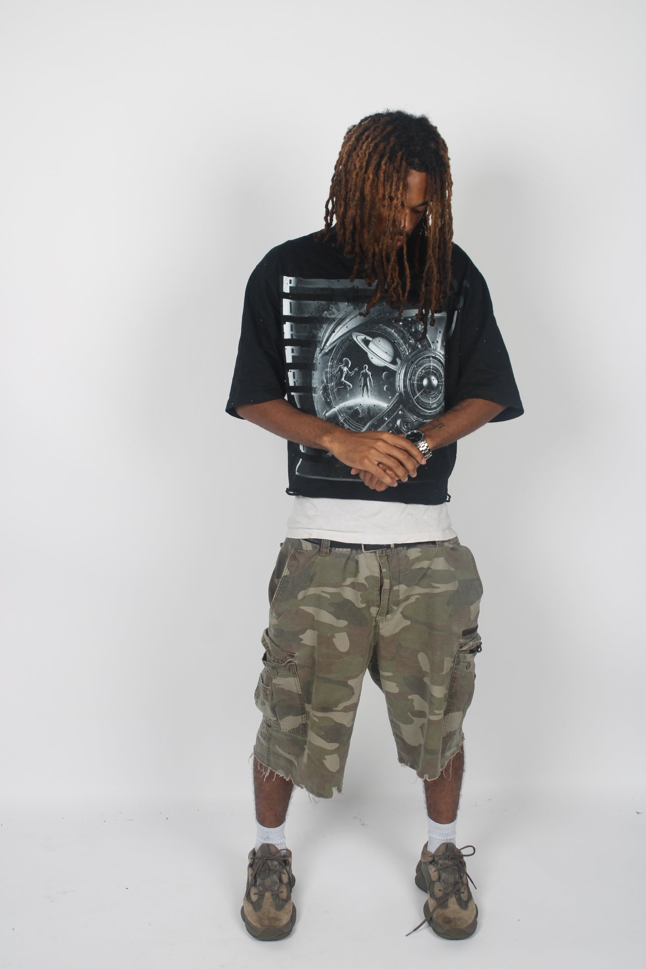 “PDA Patrol” Oversized Black Tee